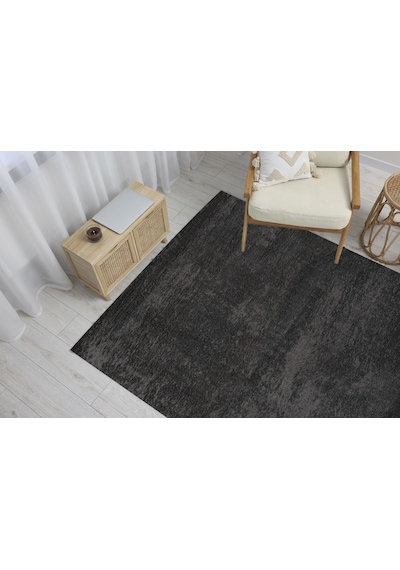 Dream Color Antrasit Yumuşak Yüzeyli Kaymaz Makinede Yıkanabilir Halı Renkli