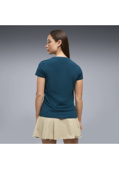 Puma Ess Elevated Tee Mavi Kadın T-shirt