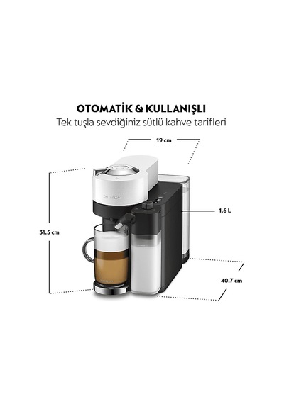 Nespresso Vertuo Latissima Süt Çözümlü Kapsüllü Kahve Makinesi