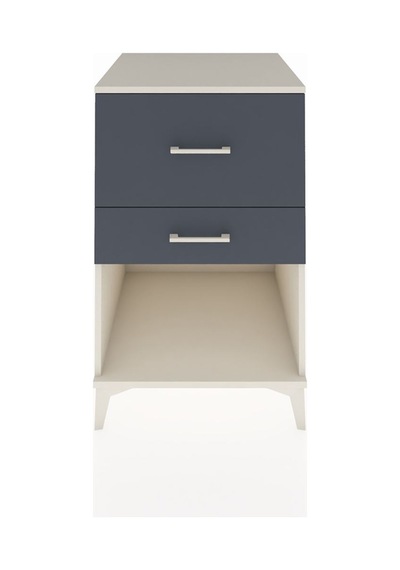 Kronos Komodin 2 Çekmeceli 60x59x96 Aytaşı-antrasit Aytaşı