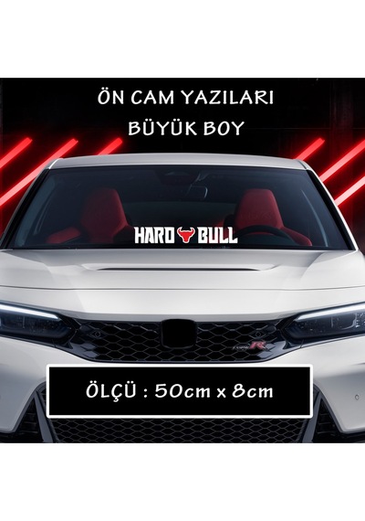 bull yazı oto sticker ön arka cam yazısı - tuning modifiye etiket