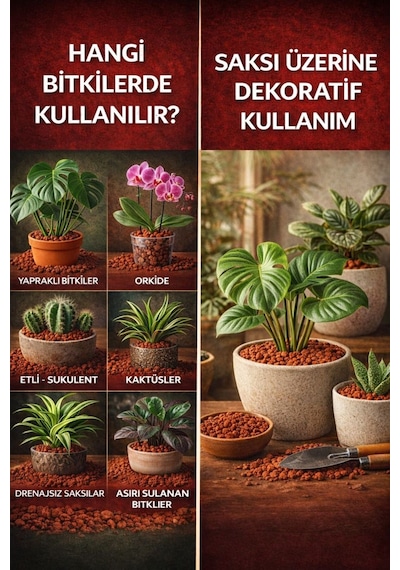 Bitki Toprağı & Kırmızı Pomza Seti 5 L Bitki Toprağı + 1 L Ponza Organik Cocopeat İçerikli Diğer