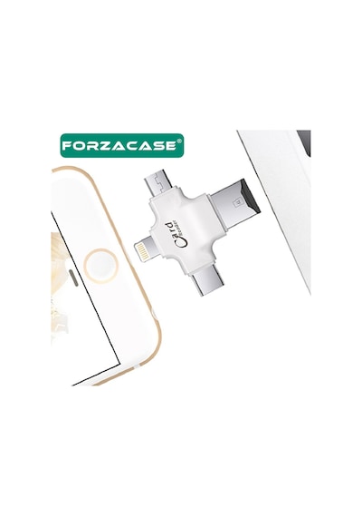 Lightning +microusb + Type-c Tf Kart Okuyucu Adaptör Reader-fc491