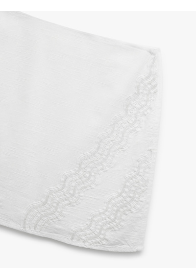 Koton Astarlı Pamuk-viskon Karışımlı Boncuk İşlemeli Brodeli Dantelli Mini Etek Beyaz 5sak70042pw Beyaz Koton Astarlı Pamuk-viskon Karışımlı Boncuk İşlemeli Brodeli Dantelli Mini Etek Beyaz 5sak70042pw Beyaz