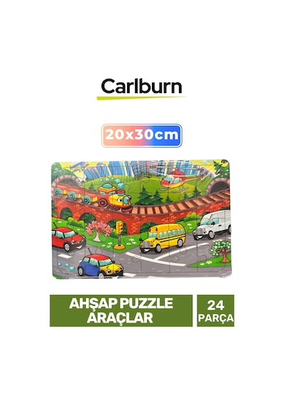 Özel Seri Eğitici Zeka Geliştirici Öğretici El Göz Koordinasyonu Ahşap Puzzle Araçlar - 24 Parça