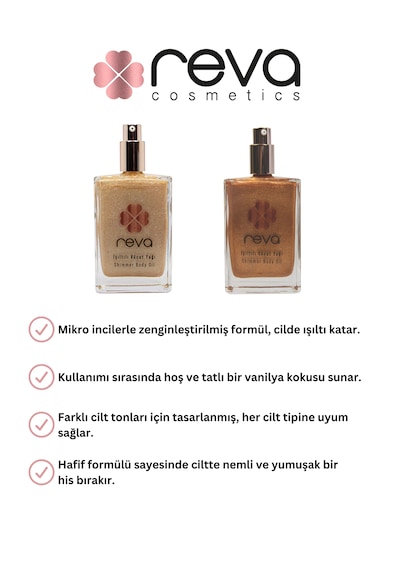 Işıltılı Vücut Yağı Bronz - Shimmer Body Oil 100 Ml - No: 580 - Vegan & Temiz Içerik