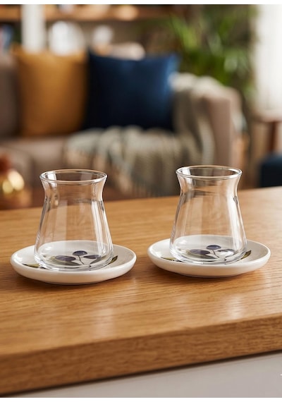 The Mia Olivos 12 Parça 6 Kişilik Çay Seti Çok Renkli