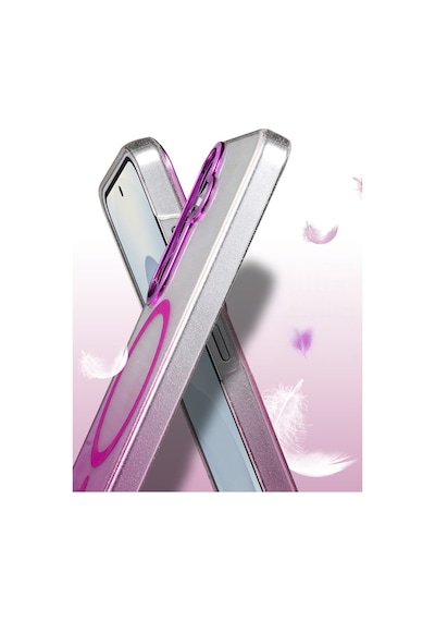 Samsung Galaxy Uyumlu S23 Fe Glossy Magsafe Kapak - Mor Bz8683140864637