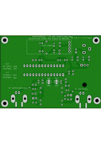 Swr-Watt Metre Qrp Power Swr Meter Frankenmeter Hf Devre Kartı