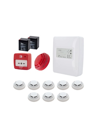 Dmtech Fp9000l-2-8 Konvansiyonel Sistem Yangın Alarm Seti 8 Li