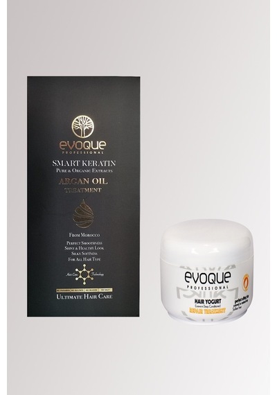 Evoque Keratin Organik Argan Yağ + Milk Therapy Yogurt Maskesi 100 ML