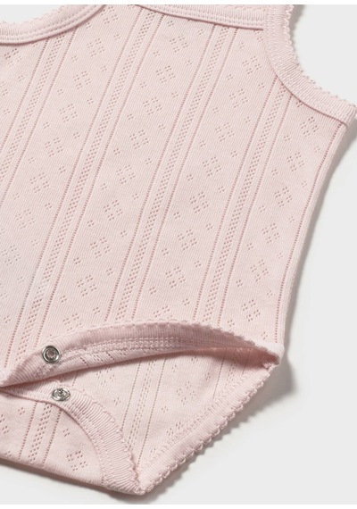 Mayoral Yenidoğan Kız Bebek Askılı Body Pembe
