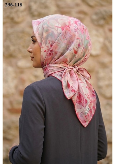 Zer Scarf Zer Scarfs Dijital Soft Pamuk Eşarp 296-118 Çok Renkli