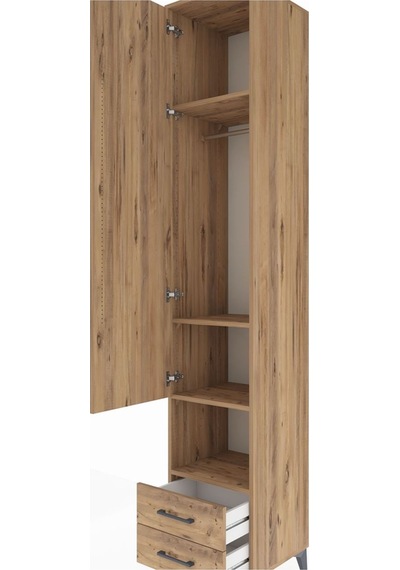 Hyperion Dolap 4 Raflı 2 Çekmeceli Tek Askılı 44x44x243 Çam-çam Çam Hyperion Dolap 4 Raflı 2 Çekmeceli Tek Askılı 44x44x243 Çam-çam Çam