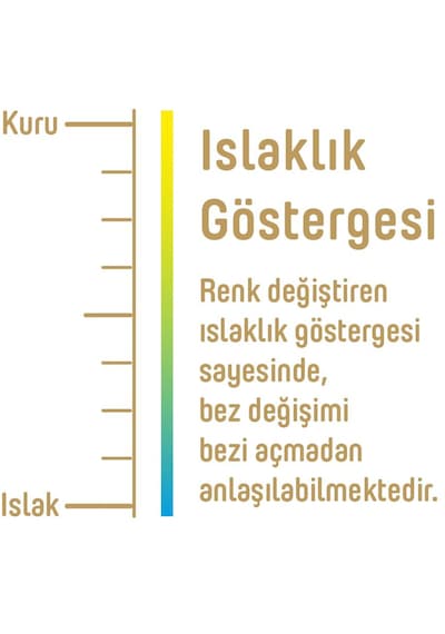 Pure Baby Organik Pamuklu Cırtlı Bez Tekli Paket 1 Numara Yenidogan 64 Adet