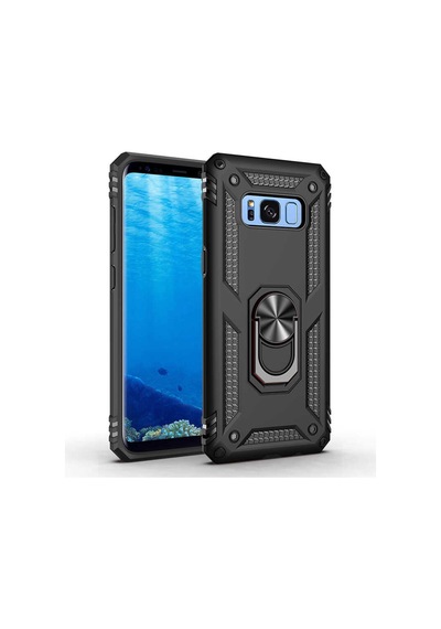 Galaxy S8 Kilif Zore Vega Yüzüklü Standli Zirh Kilif 556704941