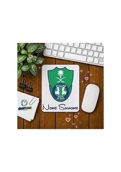 Kişiye Özel Al Ahli F.c. Baskılı Oyuncu Mousepad 0136