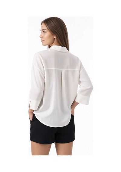 LOFT Loose Fit Kadın Gömlek U.kol Lf2043608 Q1.v1 Beyaz