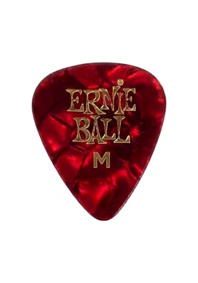 Ernie Ball P09166 Pearloid Medium Kırmızı Gitar Pena 3 Adet 0,72mm