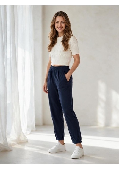 Nealirsanall.com Kadın Yüksek Bel Beli Lastikli Paça Pileli Jogger Form Modal Pantolon Siyah Nealirsanall.com Kadın Yüksek Bel Beli Lastikli Paça Pileli Jogger Form Modal Pantolon Siyah