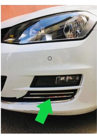 Vw Volkswagen Golf 7 Hb Uyumlu Sis Far Alt Çıtası 4 Parça 2013 Ve Sonrası Paslanmaz Krom