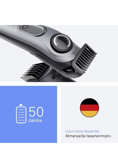 Braun Sakal Düzeltici Series 3, +5 Aksesuar, 40 Uzunluk, Keskin B