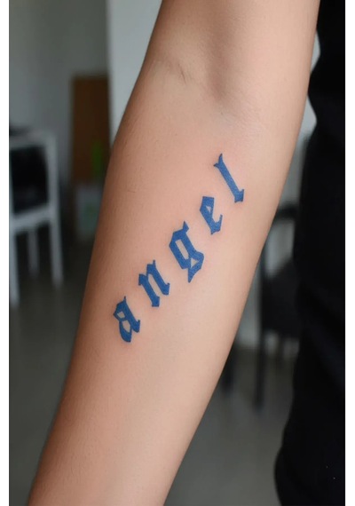 Angel 5 Cm Minimal Geçici Dövme Yarı Kalıcı Geçici Dövme