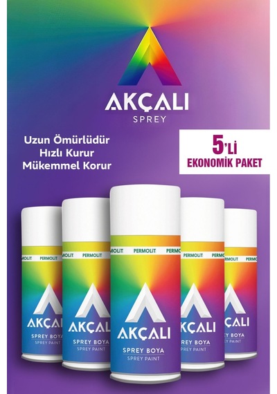 Permolit 400 Ml Beyaz Sprey Boya 301 5'li Paket Beyaz