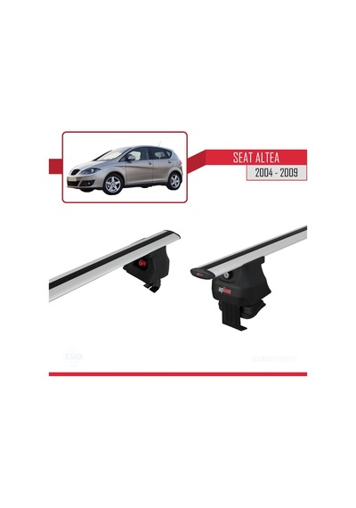 Seat Altea 2004-2009 Arası İle Uyumlu Ace-4 Ara Atkı Tavan Barı Gri