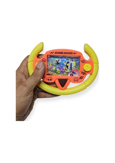 Direksiyonlu Su Oyunu - Halka Geçirmeli - Fidget Oyuncak - Sarı 1pcs