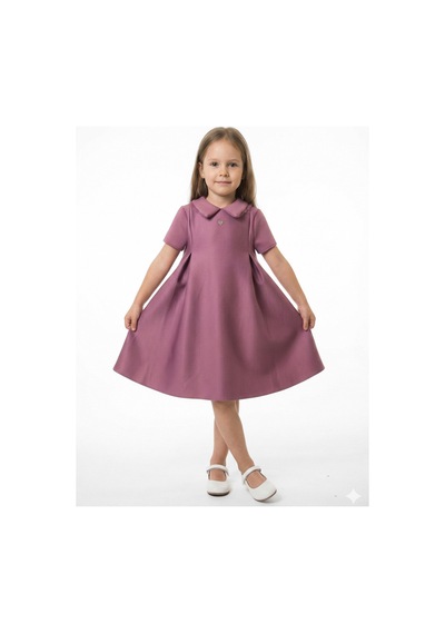 Xo Kids Kız Çocuk Elbise 4-8 Yaş 9221 Mor