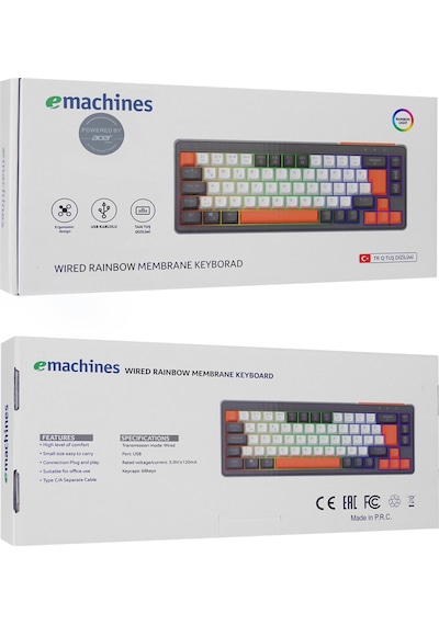 Acer Emachines, Eak810, Siyah, Usb Kablolu, Rainbow Backlight, Me