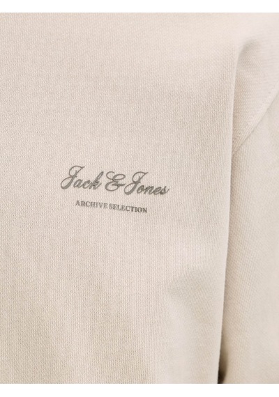 Jack & Jones Jjearchıve Graphıc Sweat Crew Neck Noos Ekru Erkek Sweatshirt 12287995