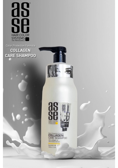 Asse Collagen Care Şampuan, Süt Ve Bal Özlü Nemlendirici, Onarıcı, Koruyucu - Güçlü Saçlar 1000 Ml. İşlem Görmüş Asse Collagen Care Şampuan, Süt Ve Bal Özlü Nemlendirici, Onarıcı, Koruyucu - Güçlü Saçlar 1000 Ml. İşlem Görmüş