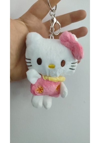 Hello Kitty Peluş Anahtarlık Çanta Aksesuar Boyut:12cmk Çok Renkli