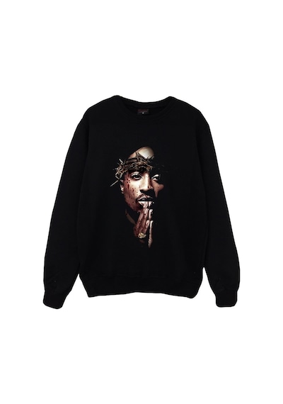Tupac Shakur Baskılı Sweatshirt