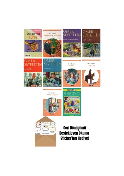 Ömer Seyfettin 10 Kitap Seti + Okuma Sticker'ları