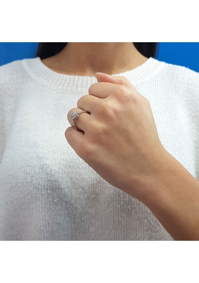 Lova 0,31 Karat Baget Pırlanta Yüzük - 1010418