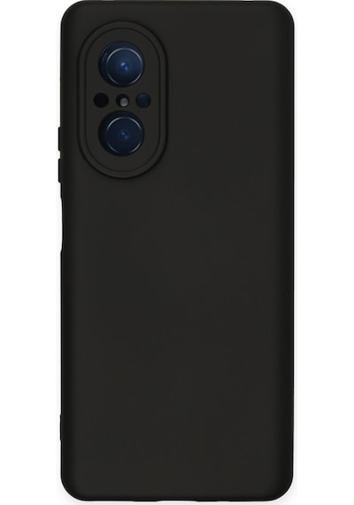 Huawei Nova 9 Se İçi Kadife Kaplı Esnek Silikon Kapak Ryc/ Nano Lansman Siyah
