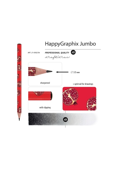 Bruno Visconti "happy Graphix" Jumbo Kurşun Kalem 4b 3.5 MM Fresh & Fruity