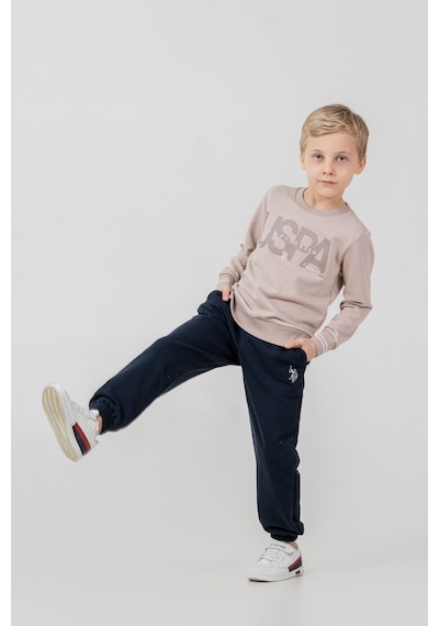 U.S. Polo Assn. Erkek Çocuk Baskılı Sarı Uzun Kol Eşofman Takımı Us2608-c-v2 Us2608-c-v2