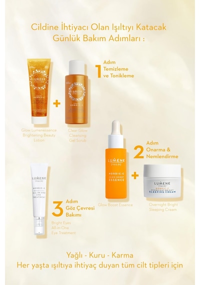 Lumene Clear Glow Cleansing Gel Scrub-Peeling Etkili Temizleyici Jel 125 ML
