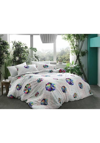 Taç Bambu Bamboo Cotton Rainbow Nevresim Takımı Çift Kişilik (425520341) Çok Renkli