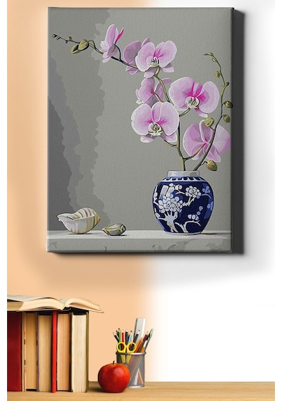 Webstyle Sayılarla Boyama Seti Kasnaklı Orkideler 50 X 65 Cm