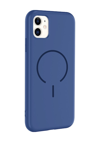 Apple Uyumlu iPhone 11 Kılıf M-safe Şarj Özellikli Ata Meta Kapak - Mürdüm Mürdüm