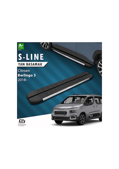 S-dizayn Citroen Berlingo 3 S-line Krom Yan Basamak 203 Cm 2018 Ü