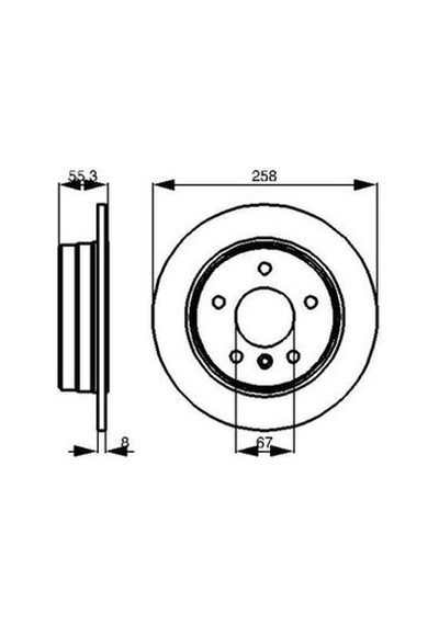 Mercedes Vaneo 414 170 Cdı 1.7 2002-2006 Bosch Arka Disk 2 Adet