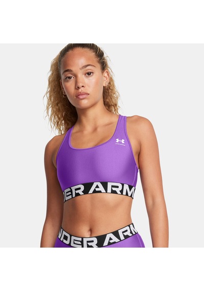Under Armour Heat Gear Mid Kadın Mor Antrenman Bra 1383544 Mor