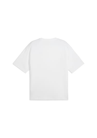 Puma Wardrobe Ess Boxy Erkek Tişört 629645 02 Beyaz
