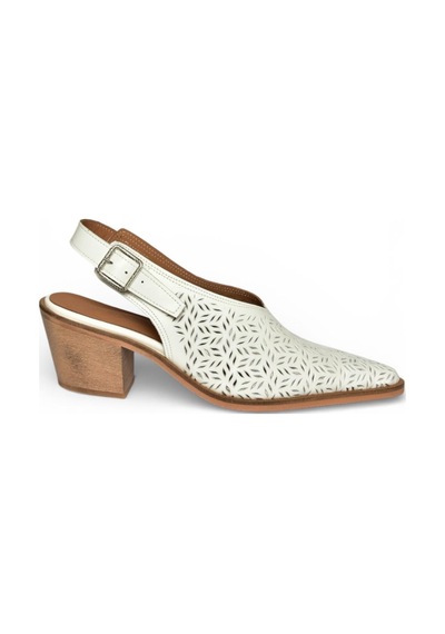 Fox Shoes Y654300403 Beyaz Hakiki Deri Süet Klın Topuklu Kadın Ayakkabı Beyaz